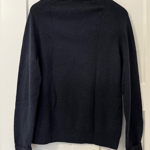 Men’s 100% Wool Crewneck Speckled Blue COS Sweater Small - Picture 4 of 5